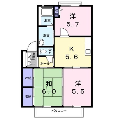 Kパレスの物件間取画像